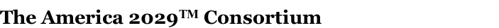The America 2029TM Consortium